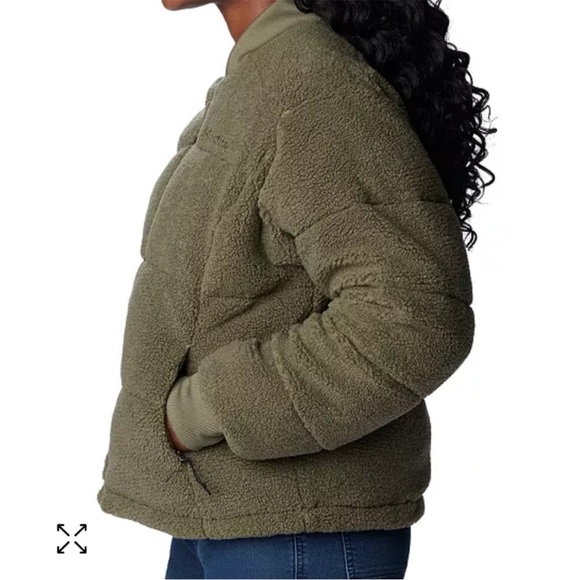 New! Columbia Women's Puffect Novelty Jacket Khaki Green Size XL - Picture 3 of 13